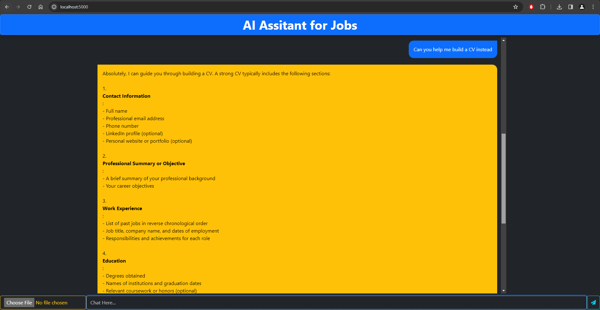 AI-Job-Assistant-ChatApp