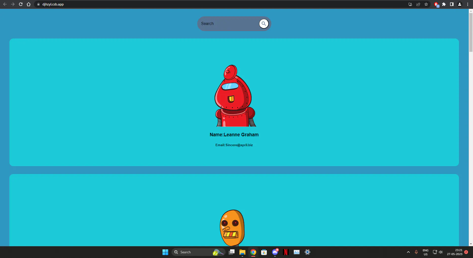 First React Robot Generator cover